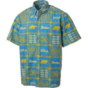 Reyn Spooner University California UCLA Tailored Hawaiian Button Shirt M NWT